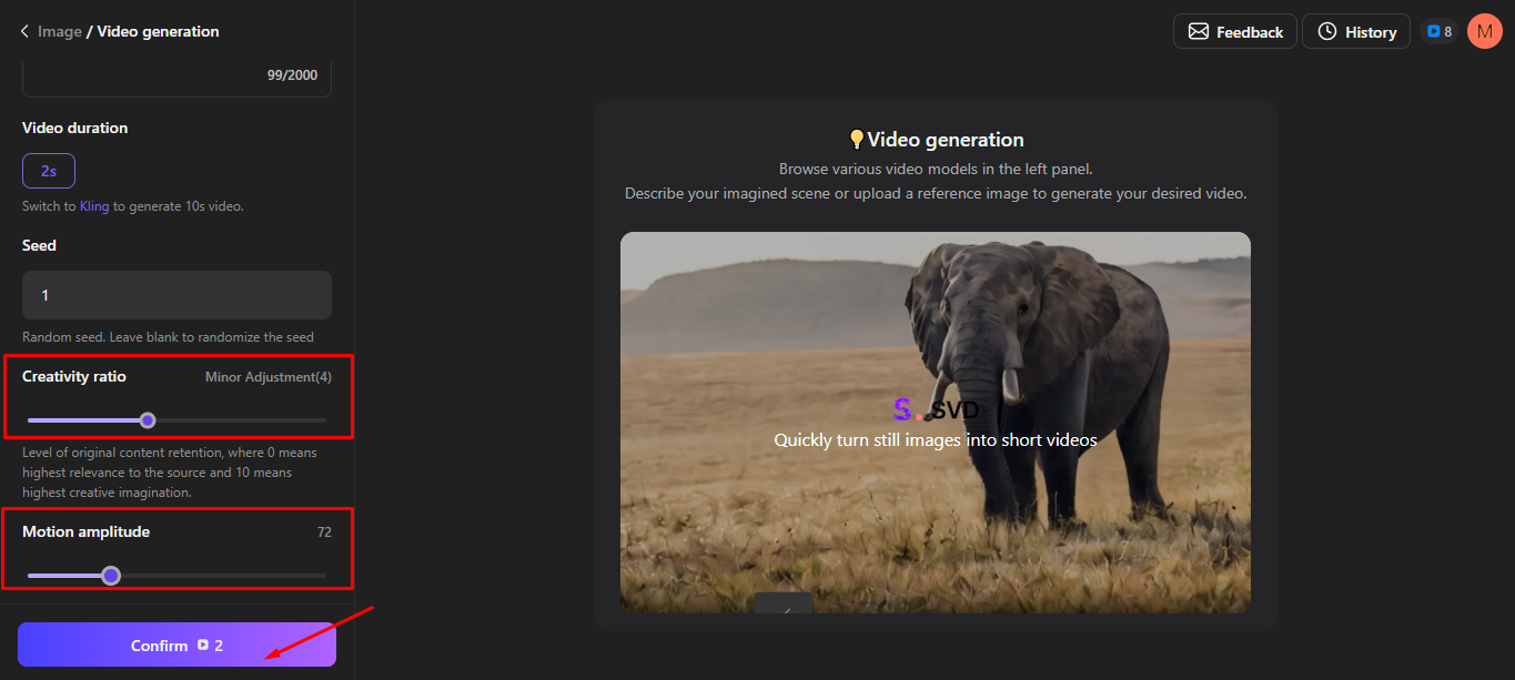 Generating and exporting the video