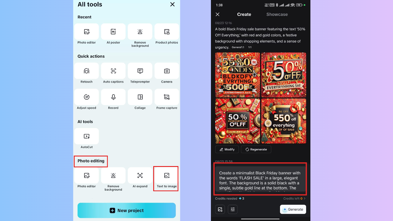 Launch App and input prompt