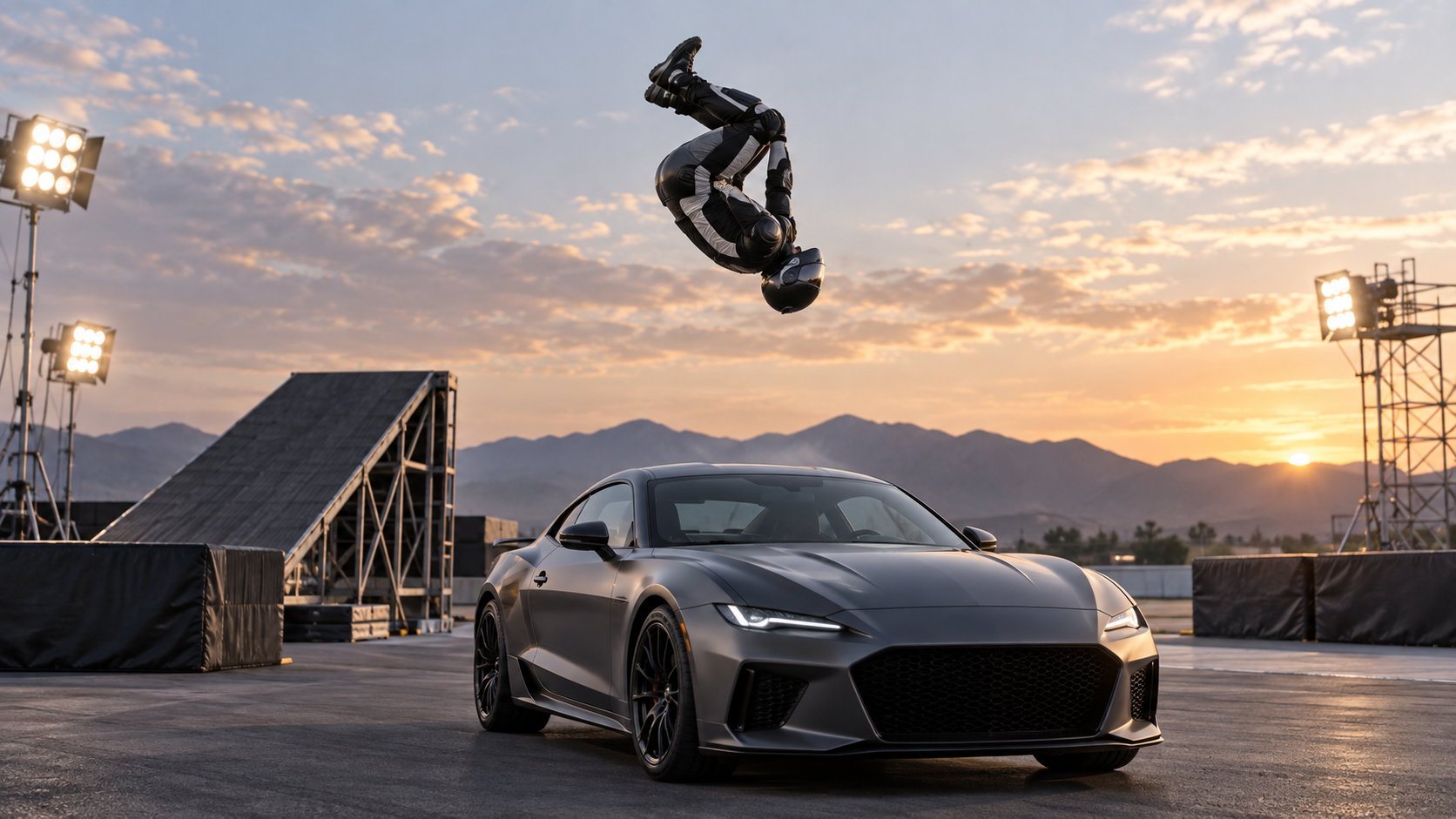 Car Roof Backflip AI Video Editing Prompt | Dreamina