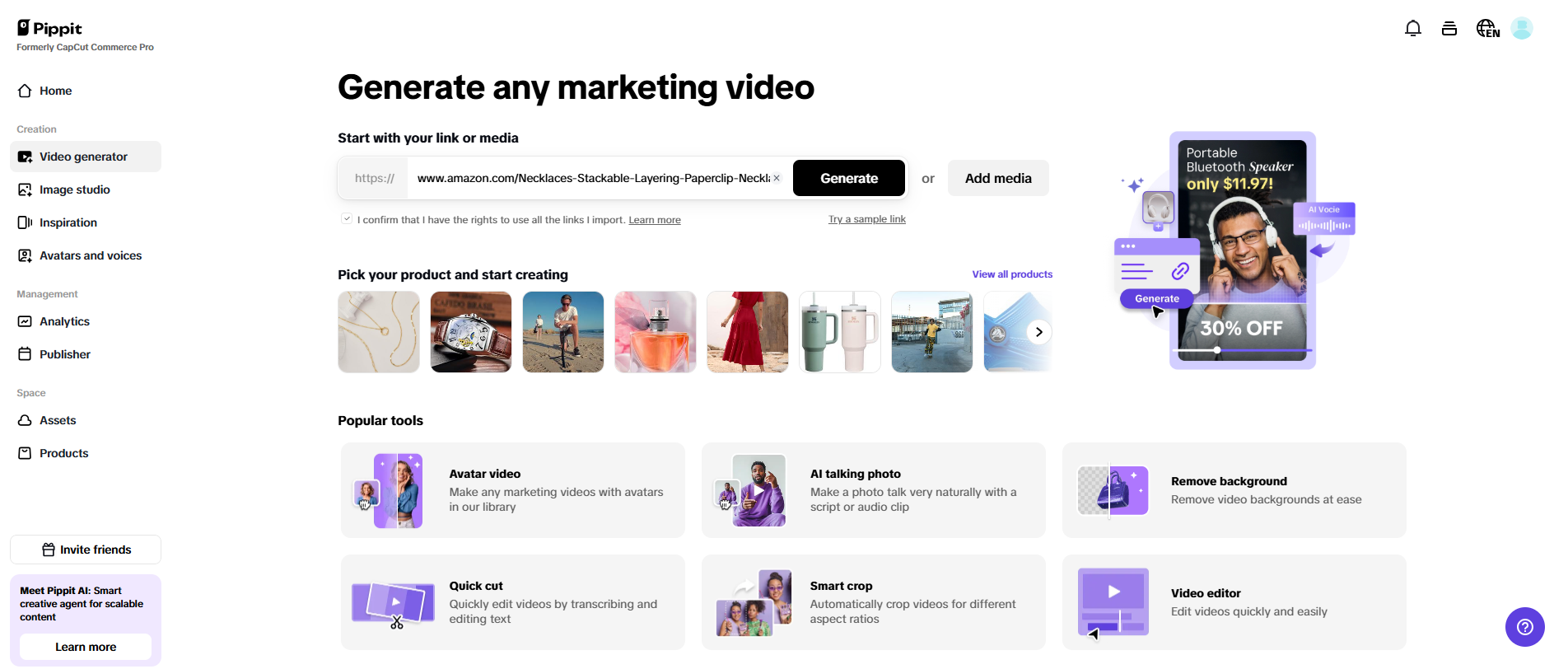 Tạo video chỉ với một cú nhấp chuột
