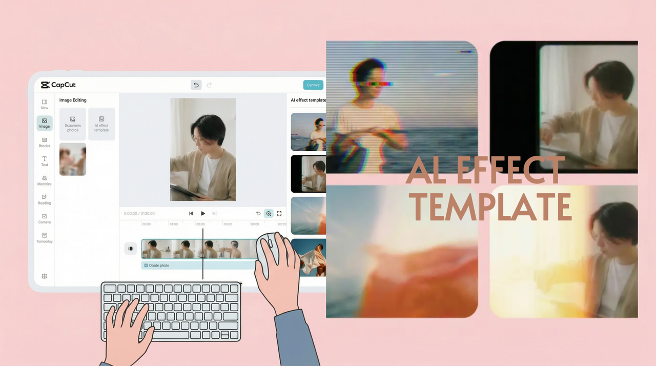 create AI effect template on CapCut