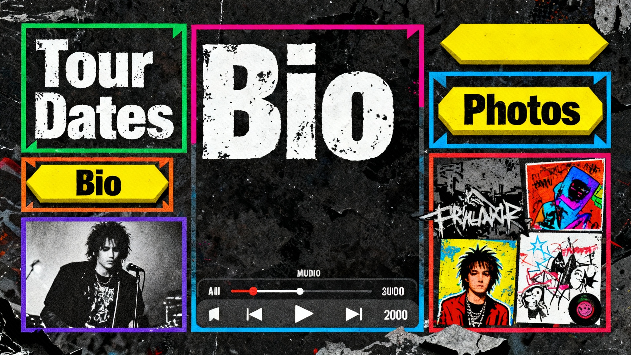 Interface web em estilo retrô