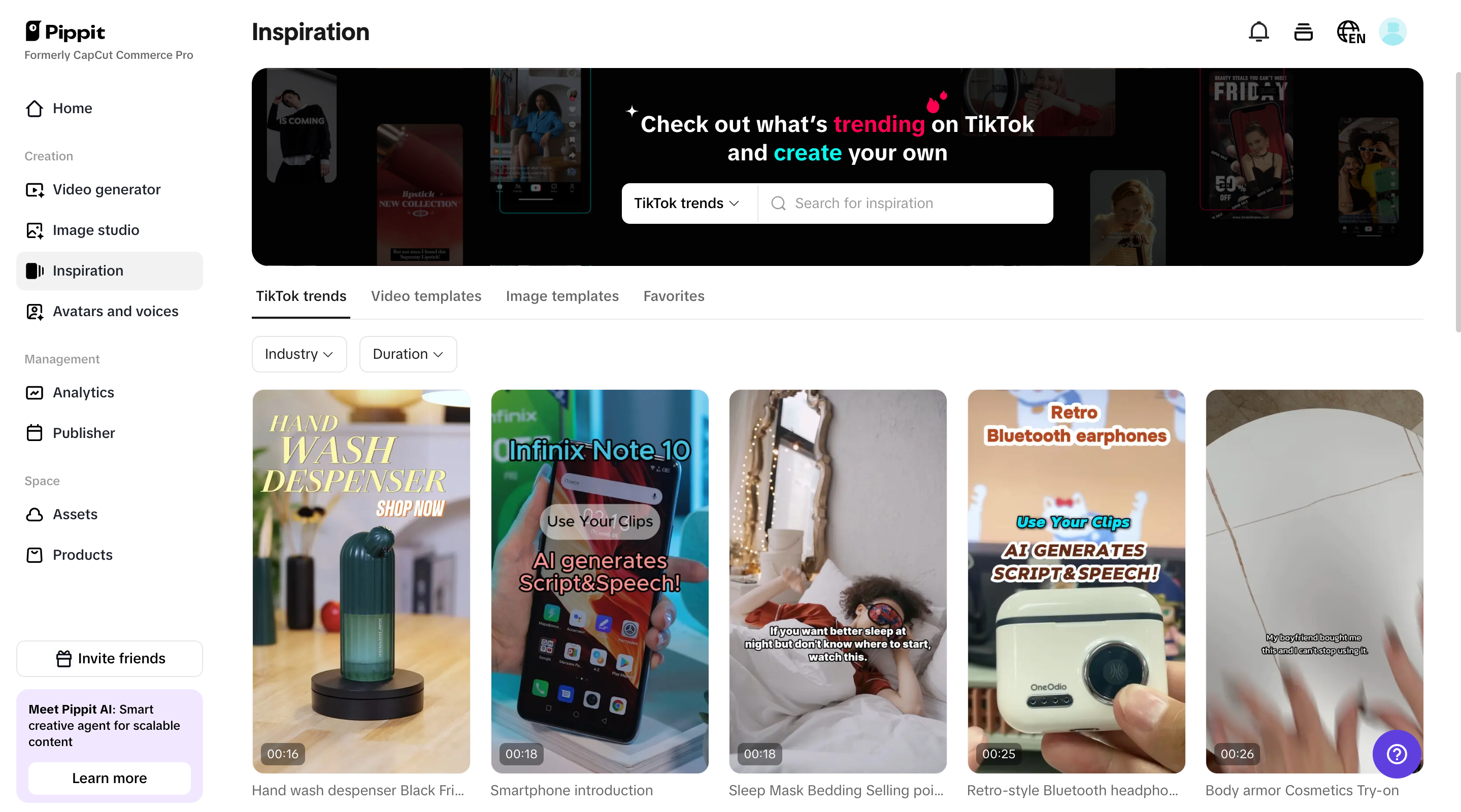 Customizable templates for instant creation