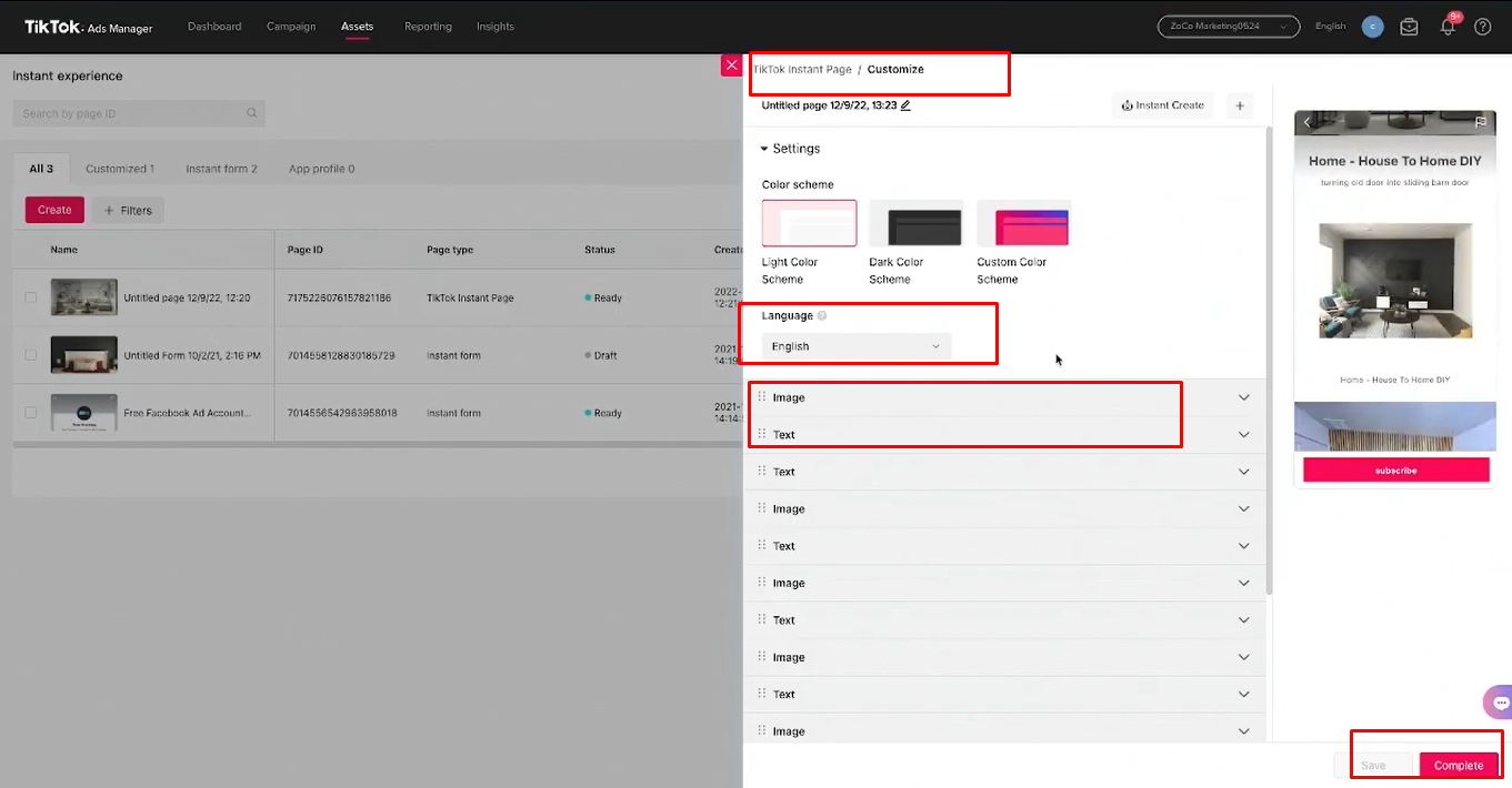Designing your TikTok form