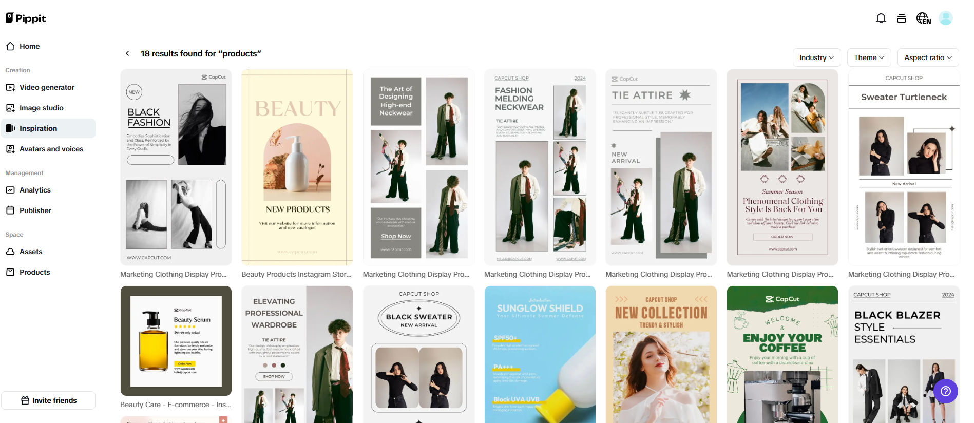 Multiple customizable templtes