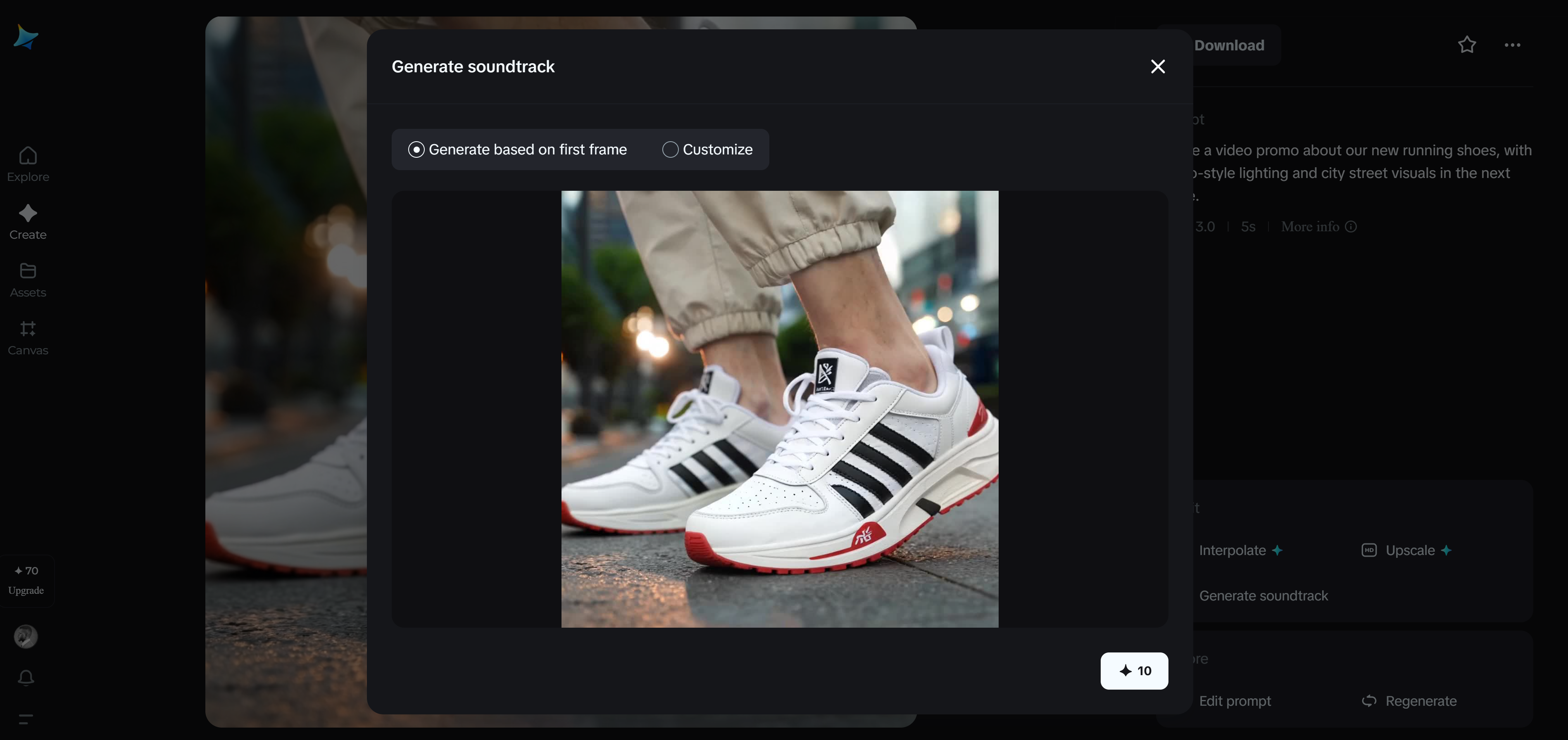 AI generated soundtrack