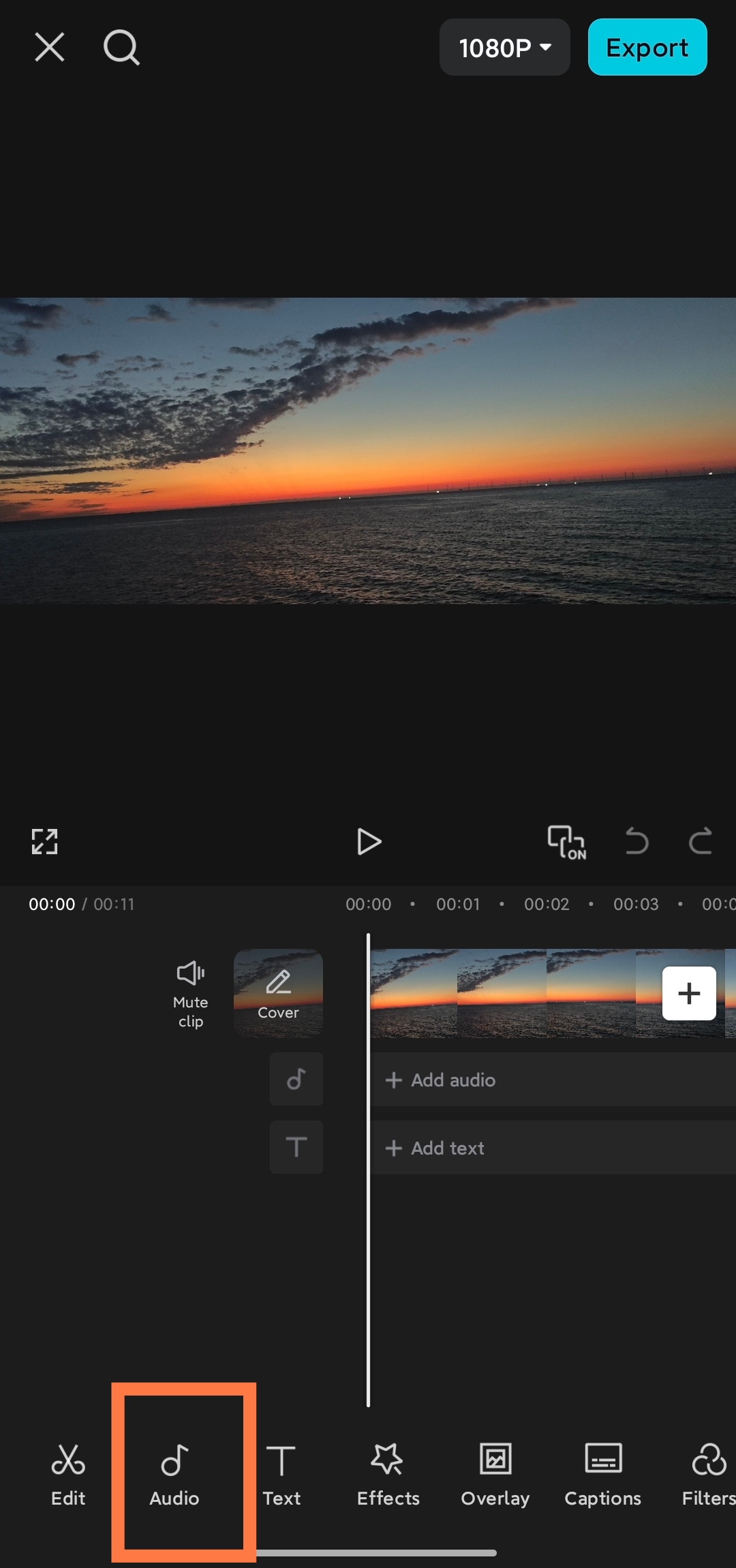 verander het geluid van uw sjabloon op CapCut APP