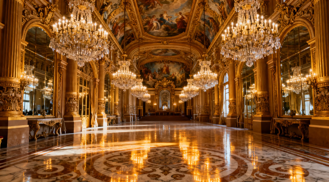 Baroque style interior design visual