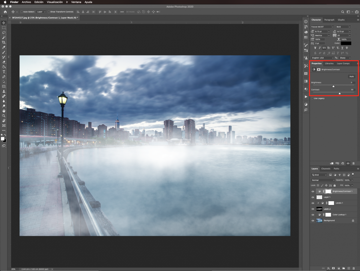 Măriți contrastul la 30