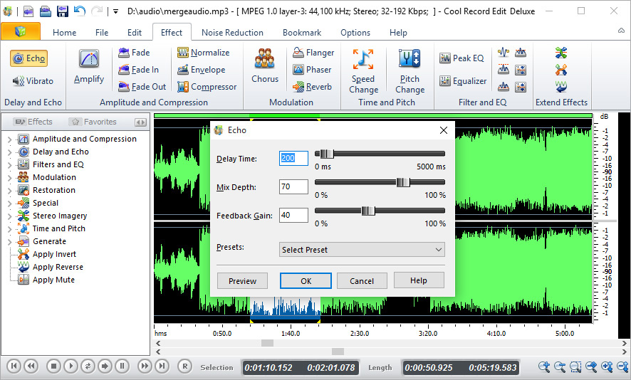 Interface of Free Sound Recorder - ein leistungsstarker interner Audiorecorder für PC
