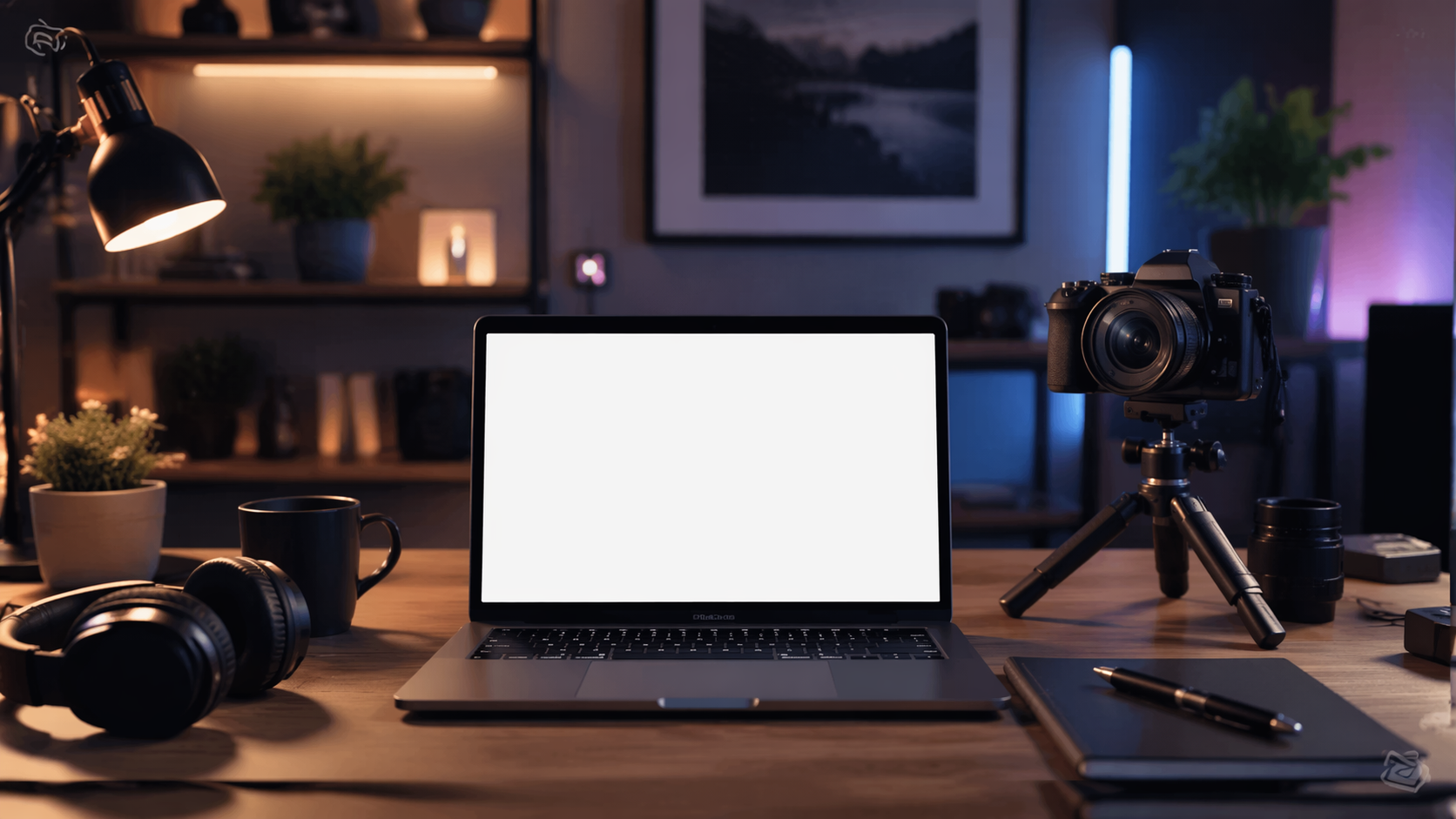 Dreamina MacBook Mockup Prompt Beispiel 2: Creator Arbeitsbereich Bildschirm