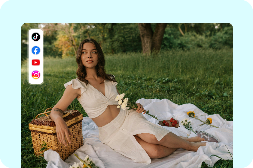 Social media posts to change colors of image