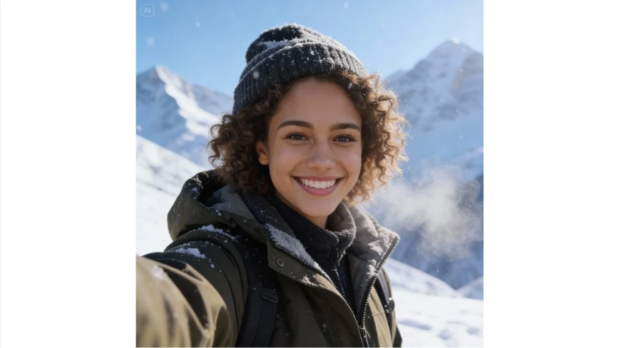 Snowy mountain adventure