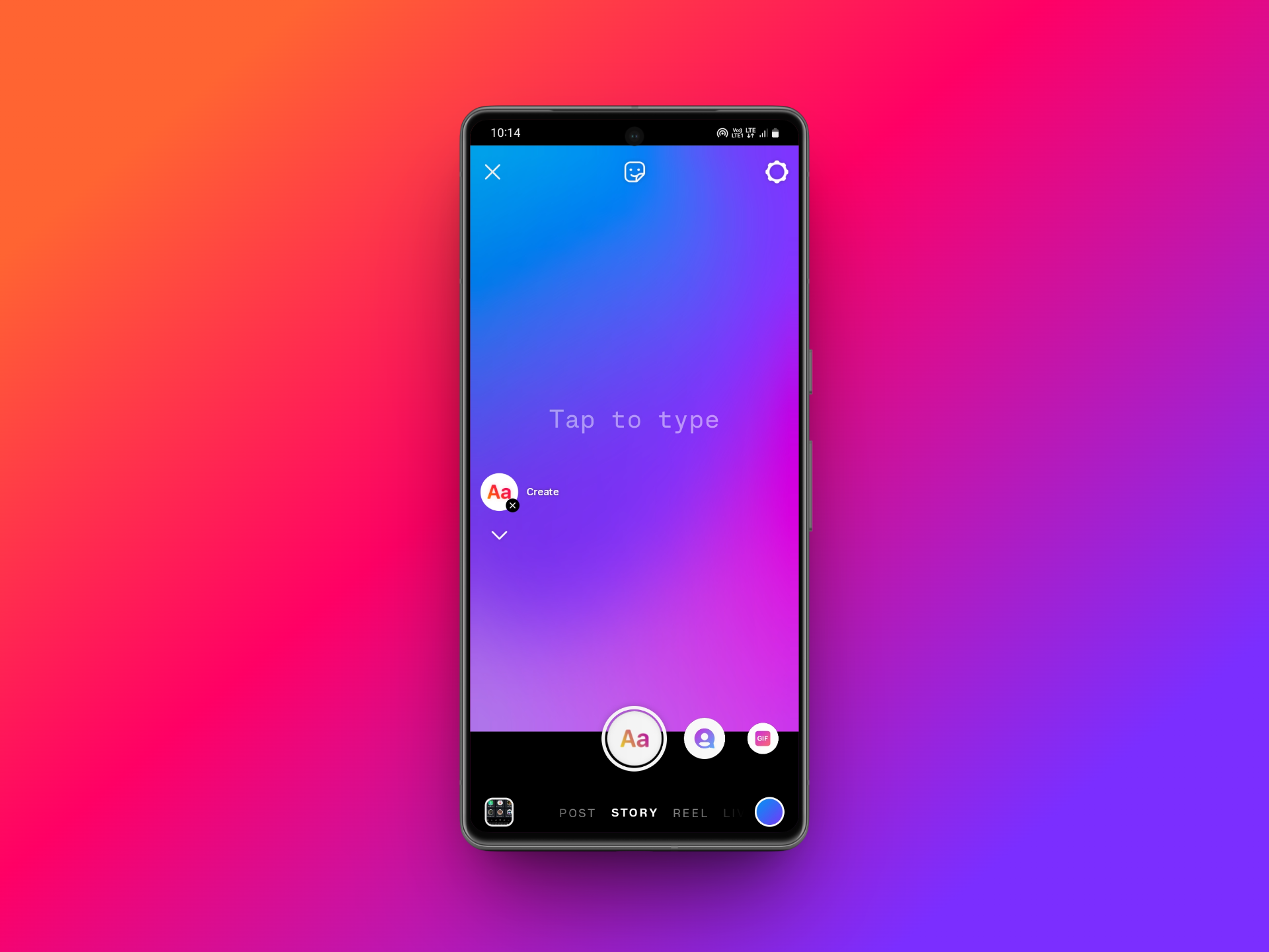 Gradient-based background