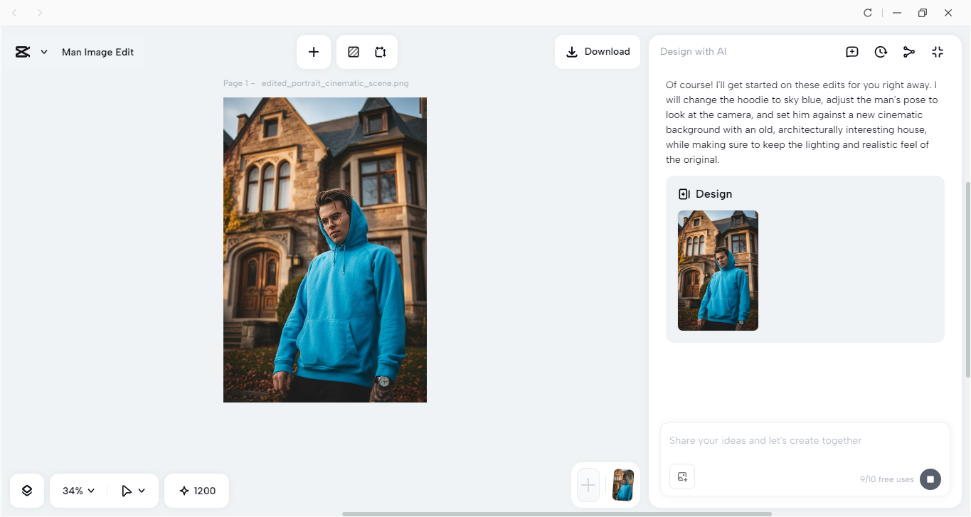Interface of CapCut desktop video editor - a powerful tool for editing photos
