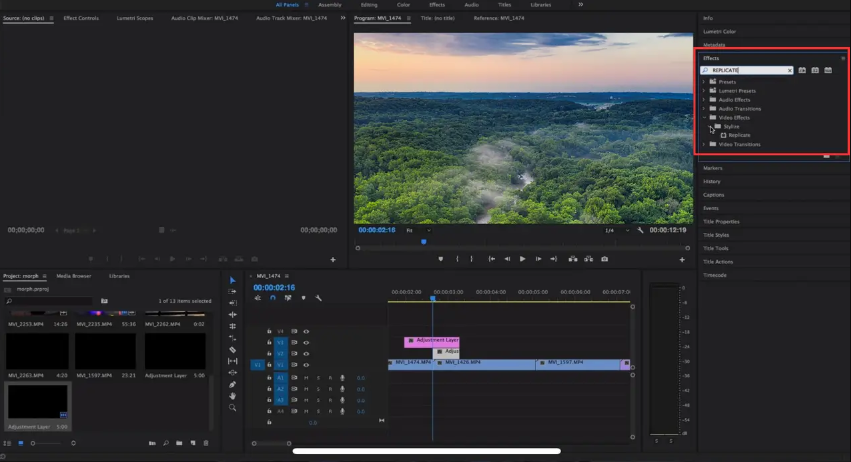 Найдите бесплатный переход Premiere Pro