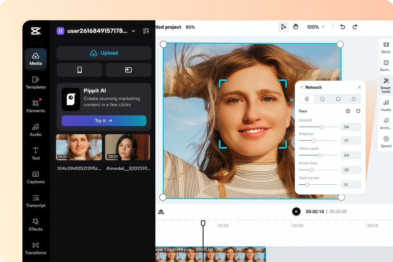 Retouch Face in Video