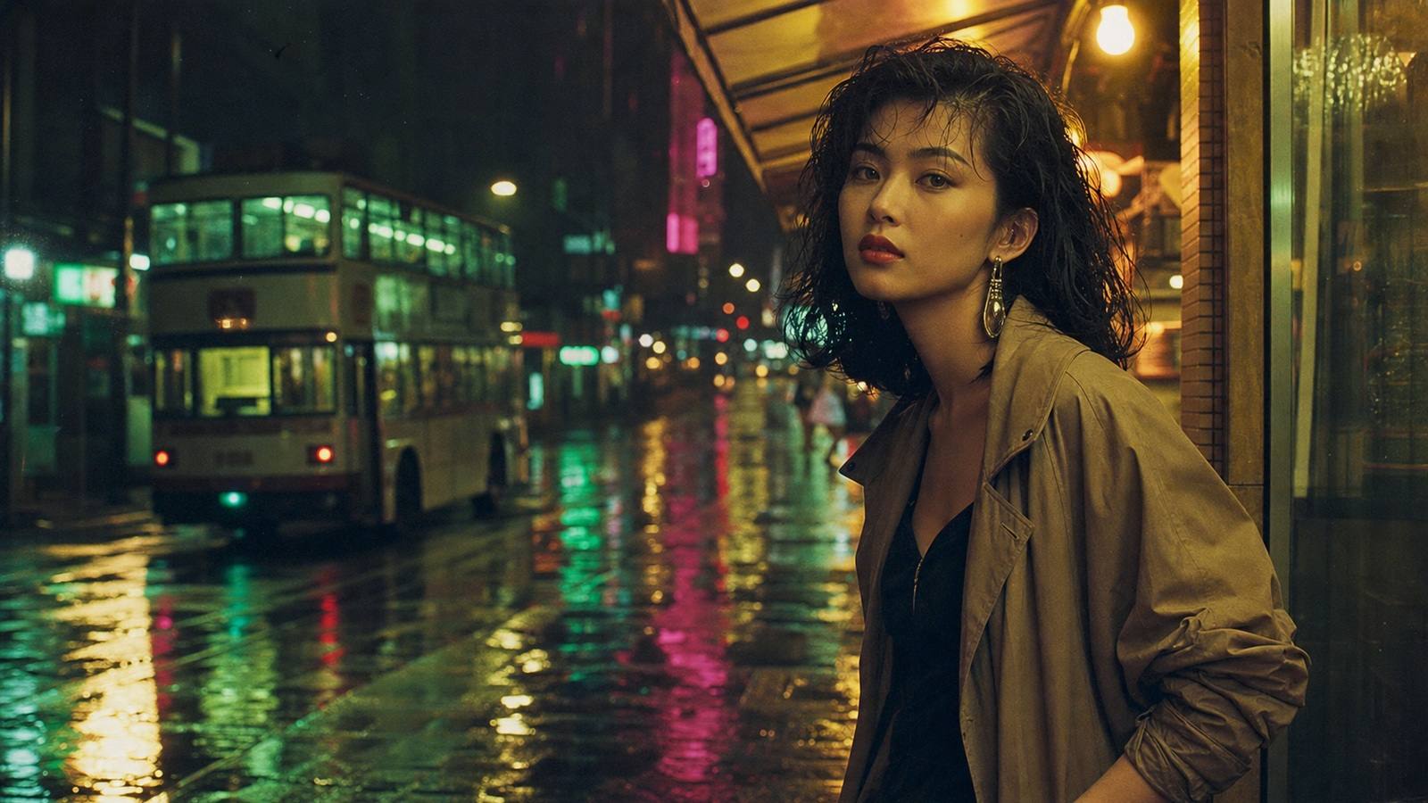 Hong Kong Retro Portrait Prompts example created for Dreamina