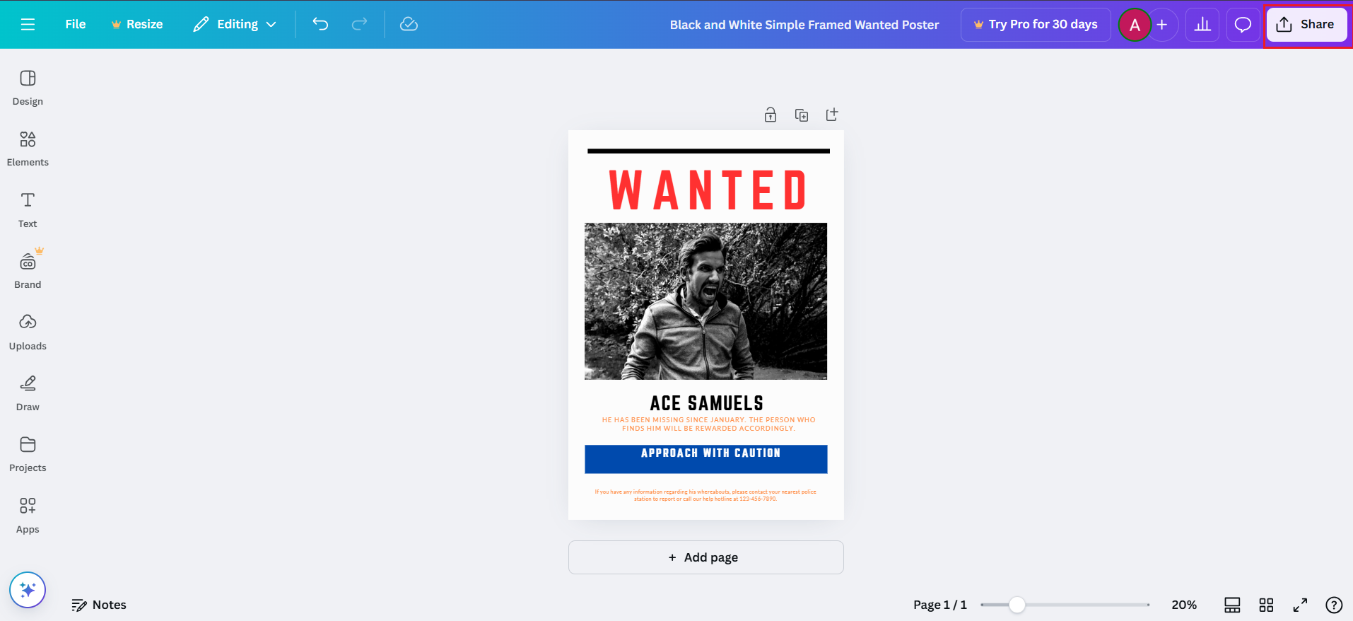 FBI most wanted template