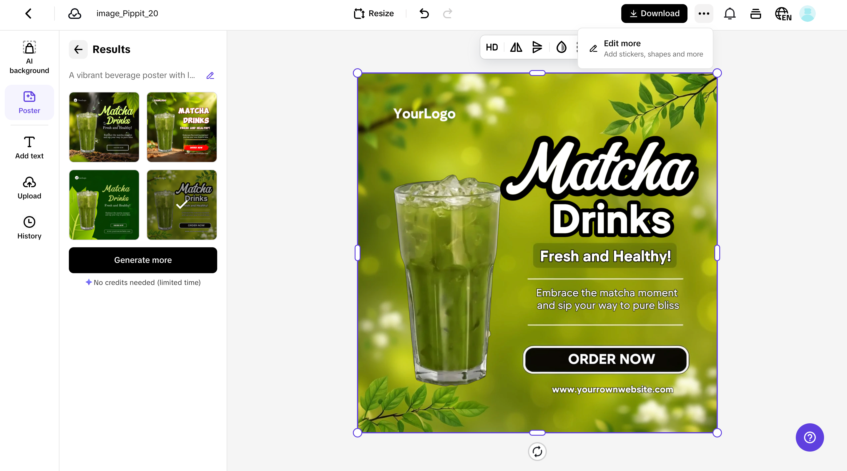 Customize your poster