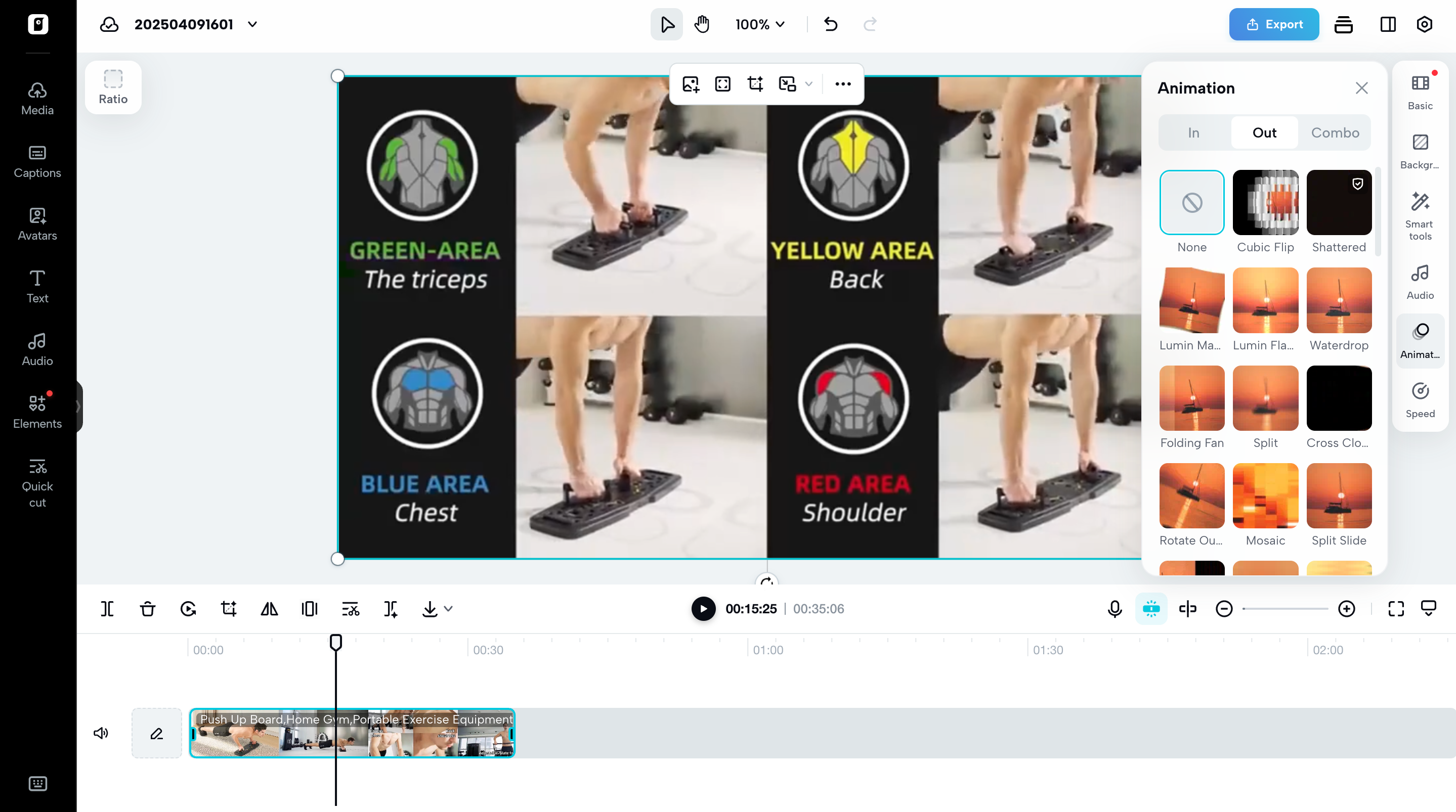 Adicione efeitos de animação ao seu vídeo