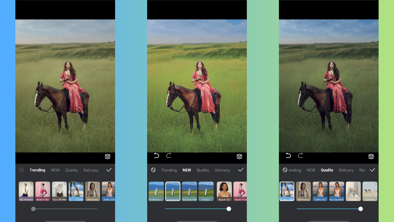 CapCut App filter presets
