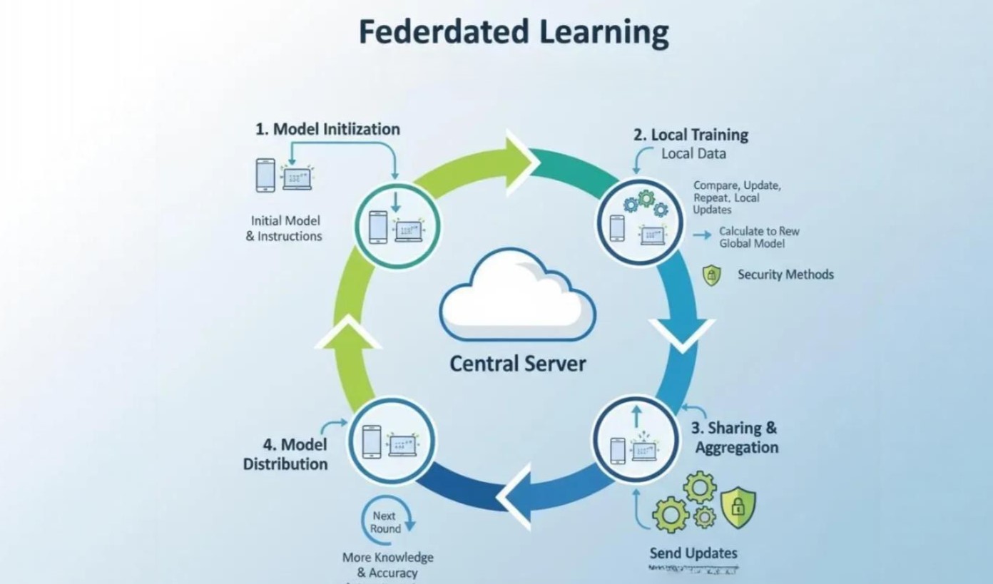 Werkproces van federated learning