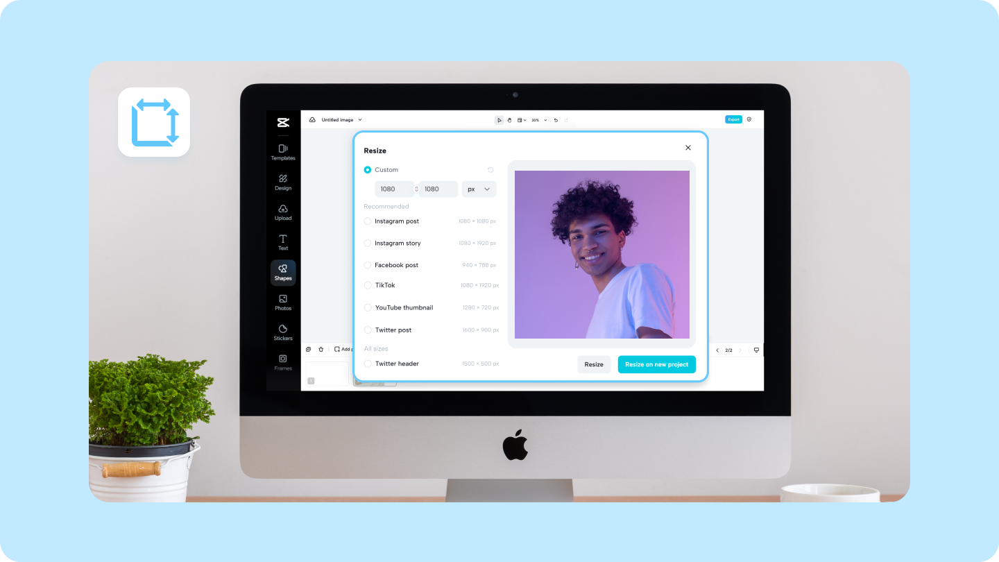 resize image on mac