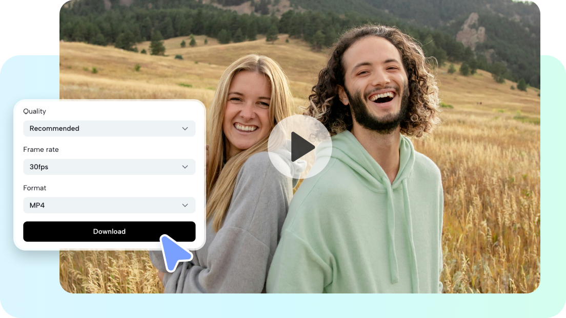 Export polished videos for sharing