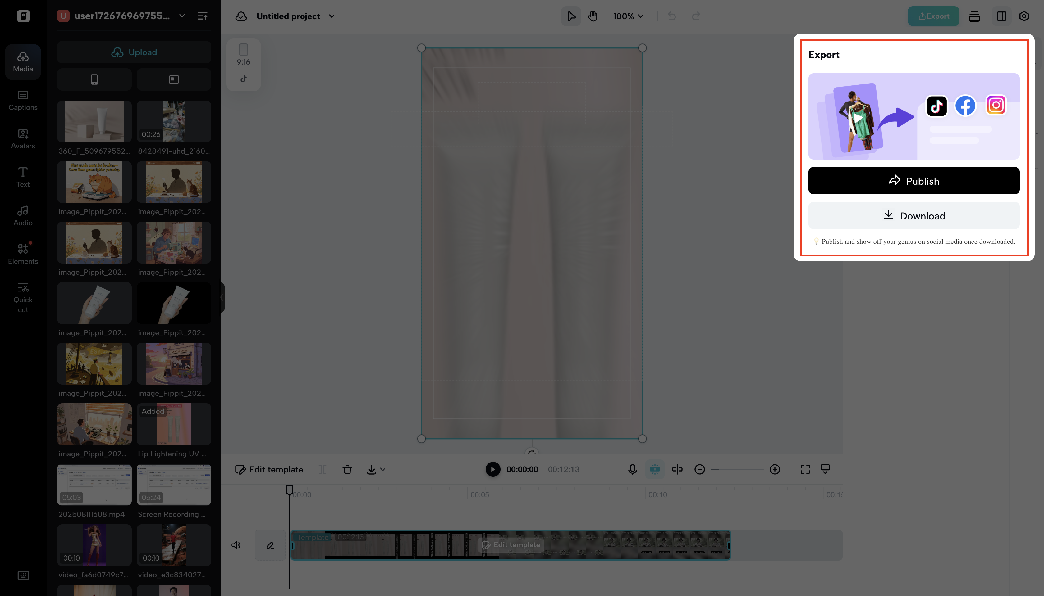 Preview and export your video