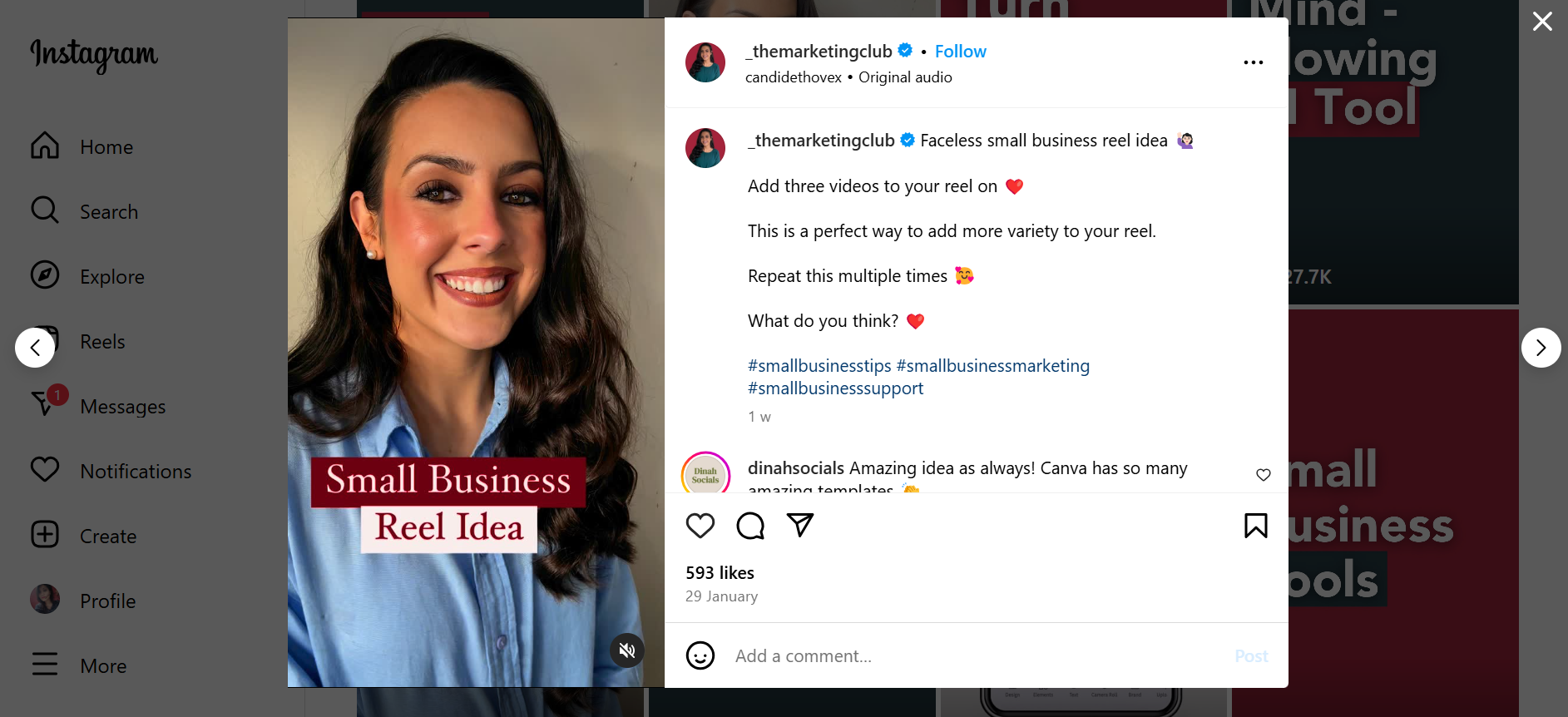 Entrepreneurial & Marketing Reels