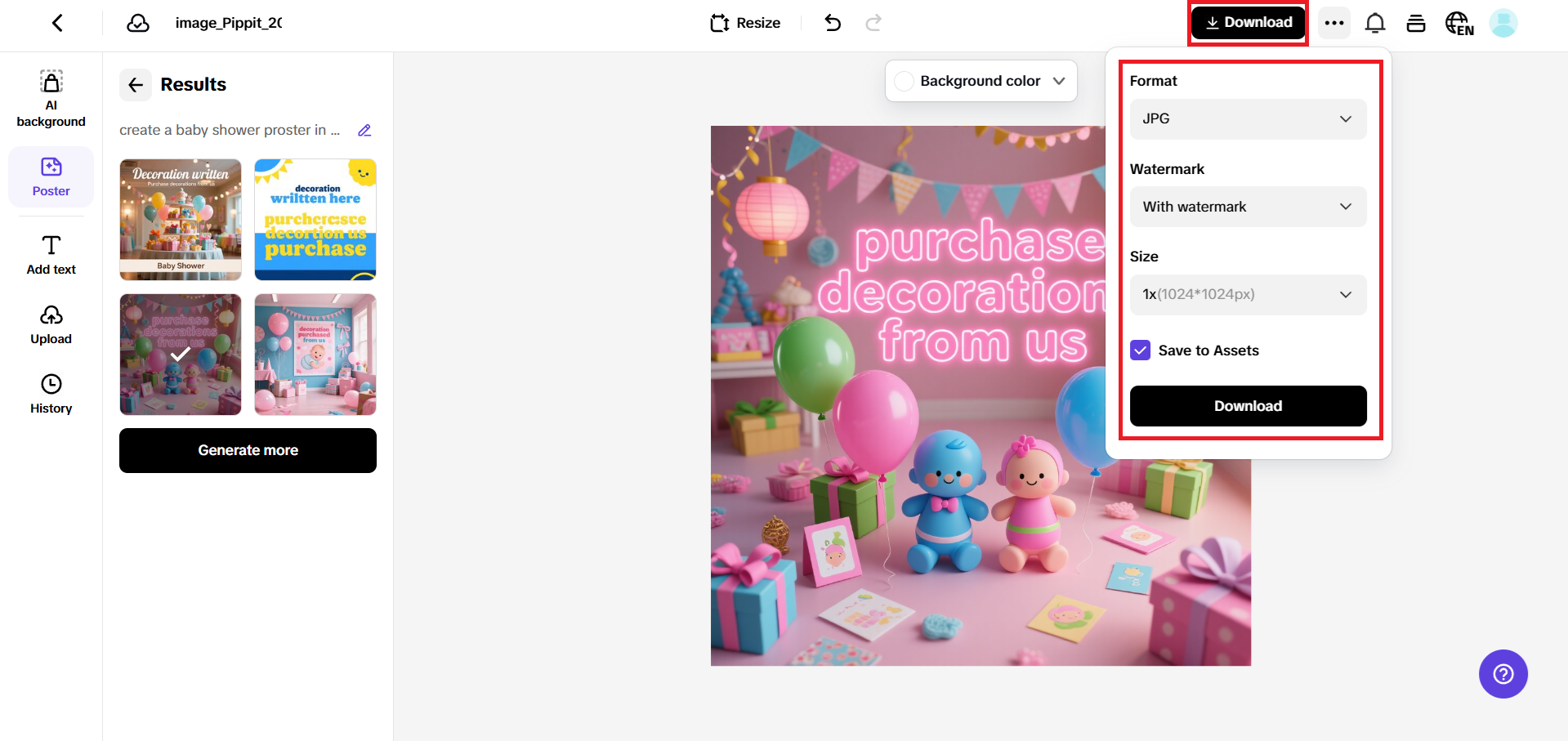 Download your poster