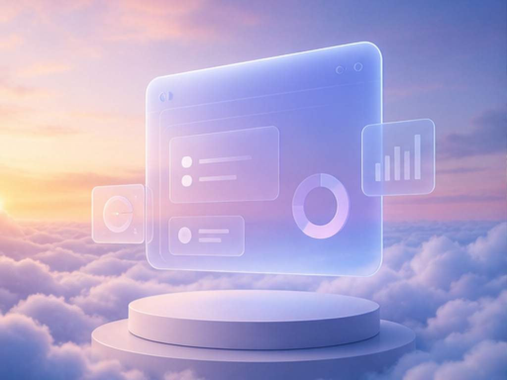 Gamma AI Präsentation Visuals Prompt Beispiel 1 - SaaS hero visuell