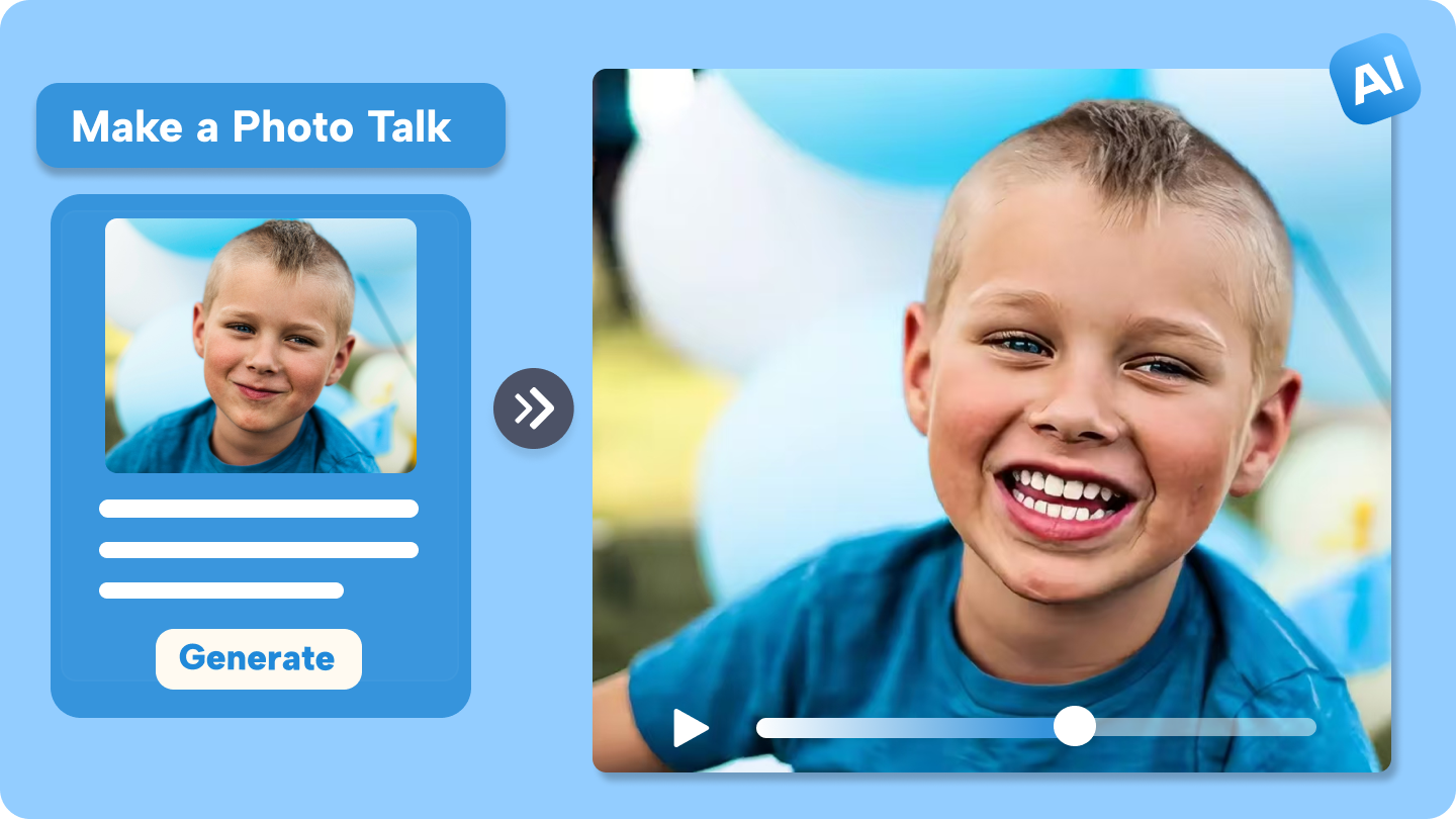 make a photo talk
