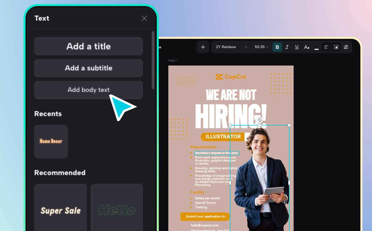 Customize your flyer