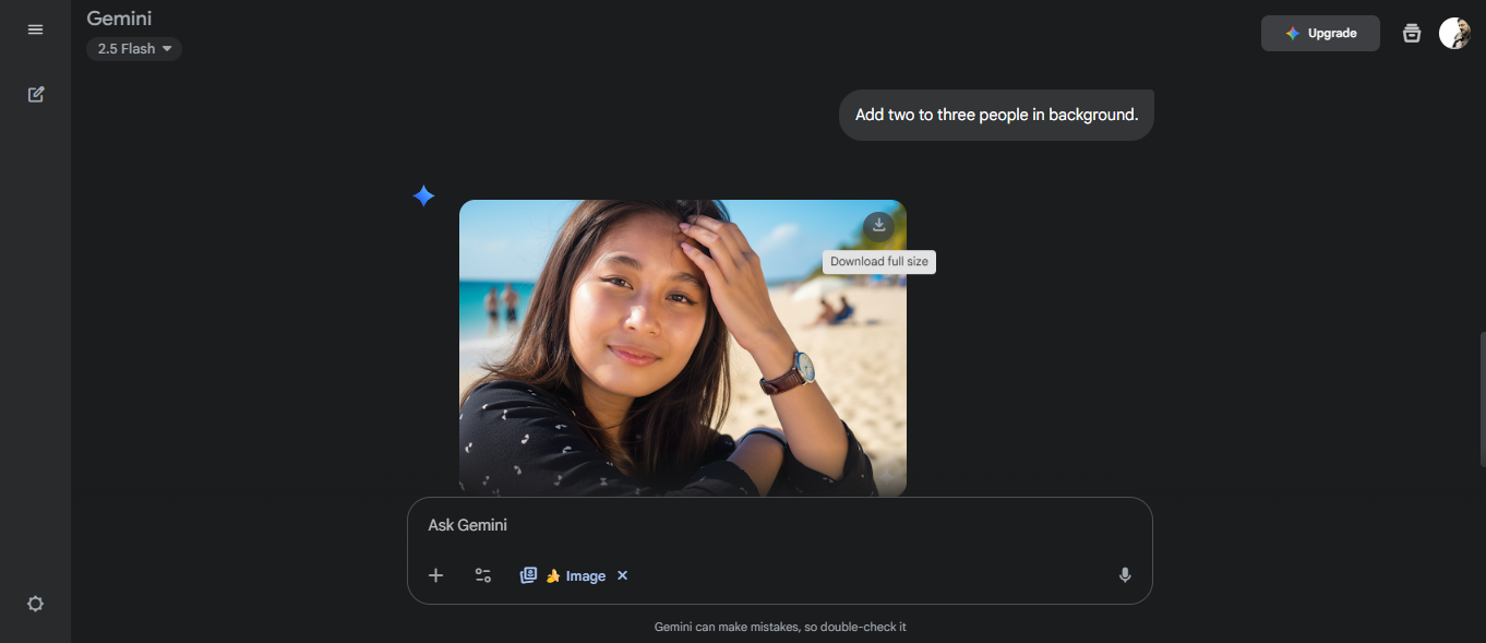 Export your final image