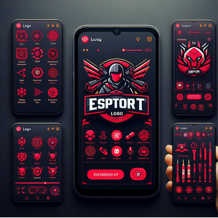 Interface de Esports Logo Maker - le meilleur créateur de logos de gaming