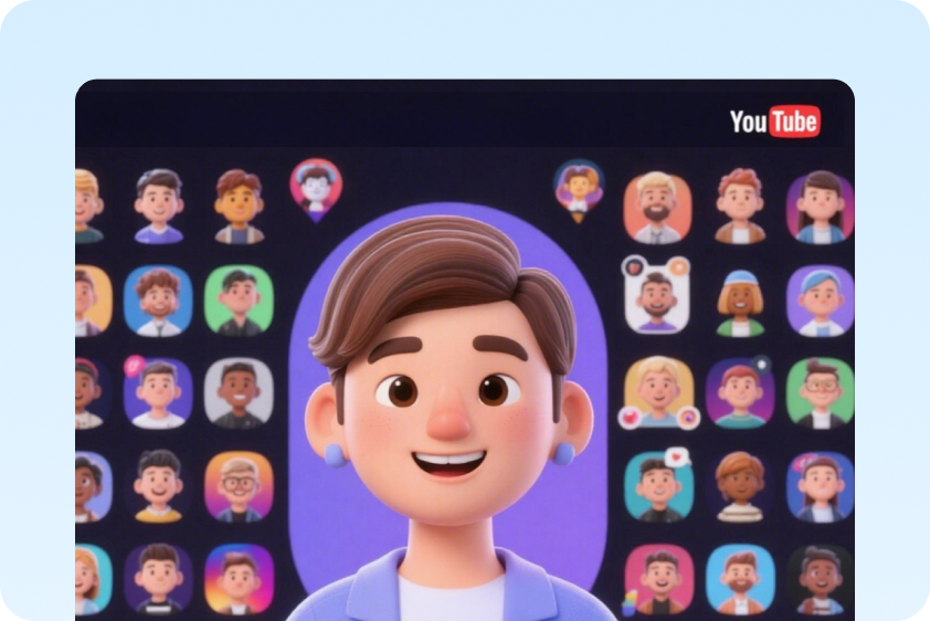 social media profile avatar