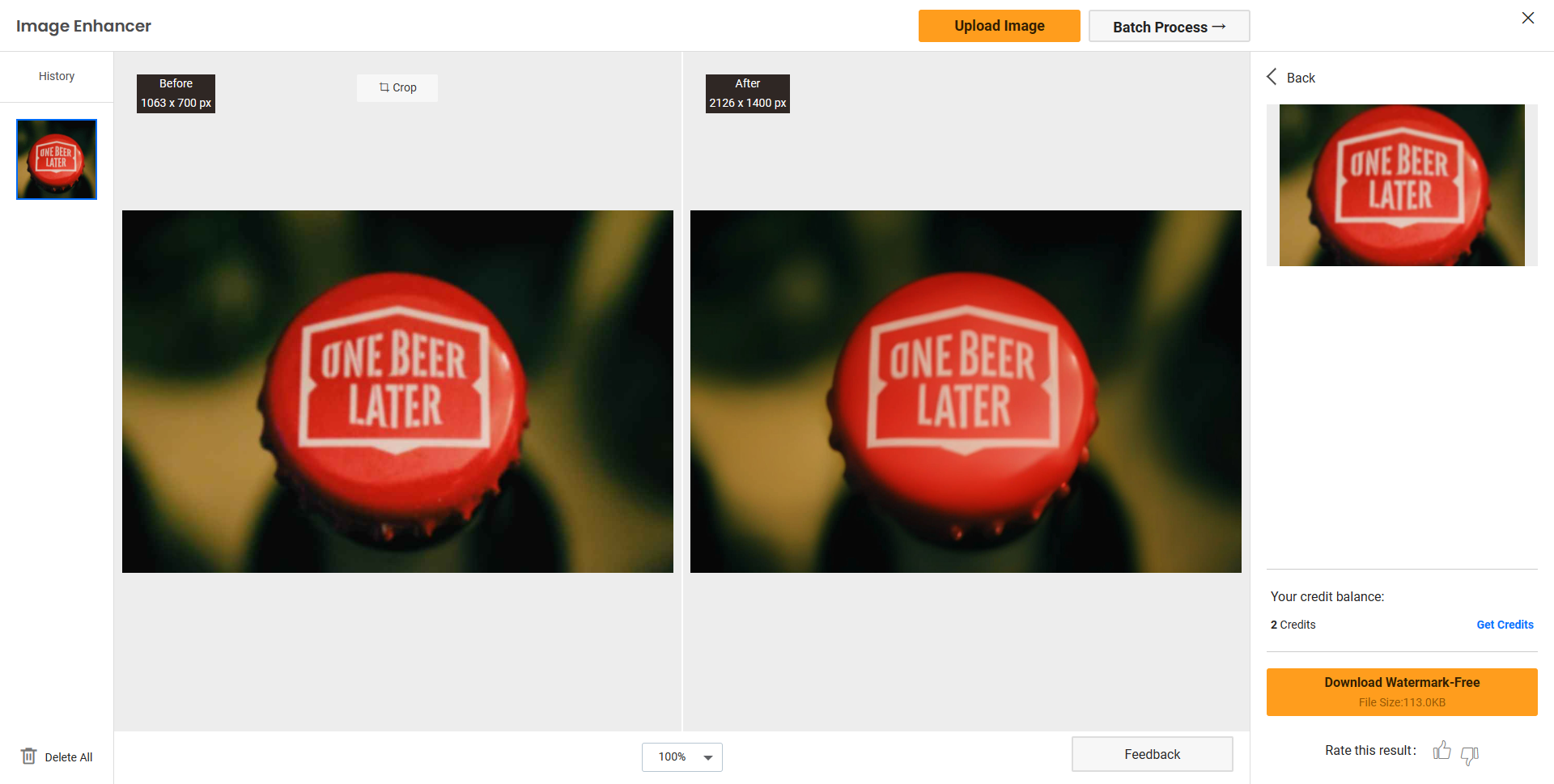 Afbeeldingen online onscherp maken met een aangepaste scaler