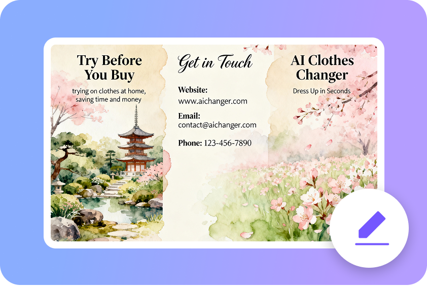 Redigera broschyrinnehåll omedelbart