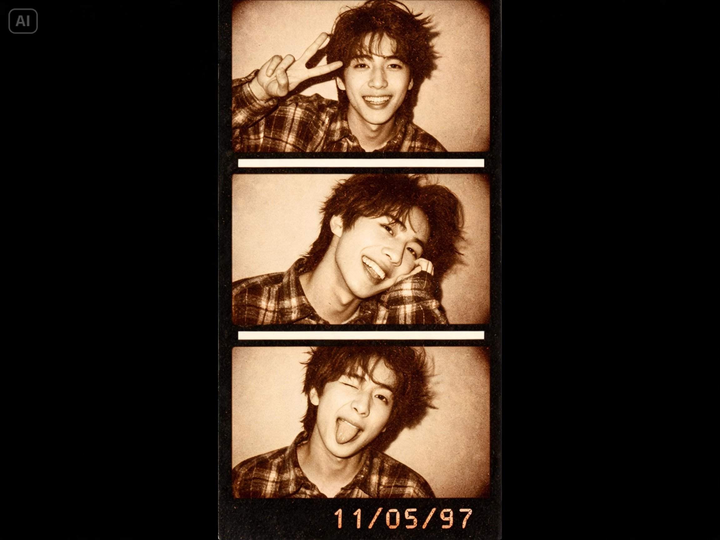 Prompt for a vintage event photo strip