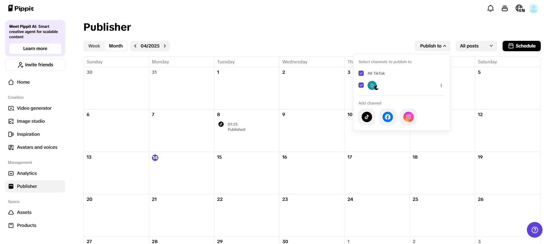Multi-platform publishing