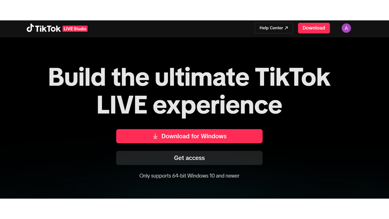 Baixe e instale o TikTok Live Studio
