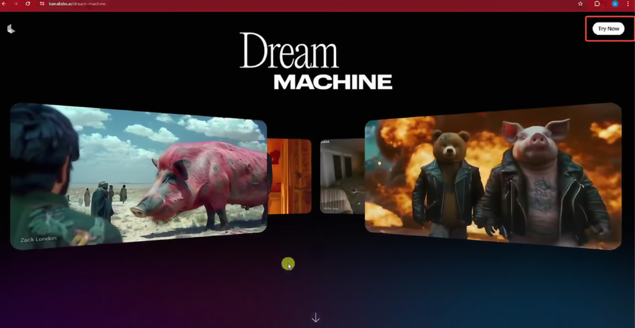 Inscreva-se em Luma IA