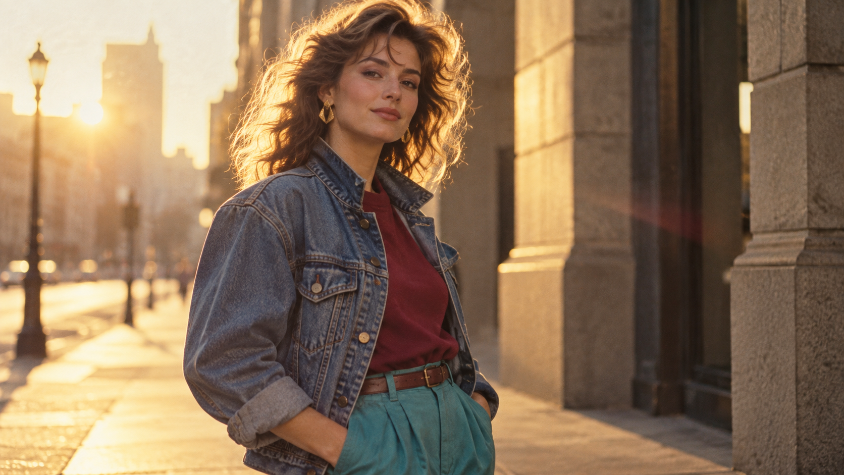 1980s fashion editorial prompt example
