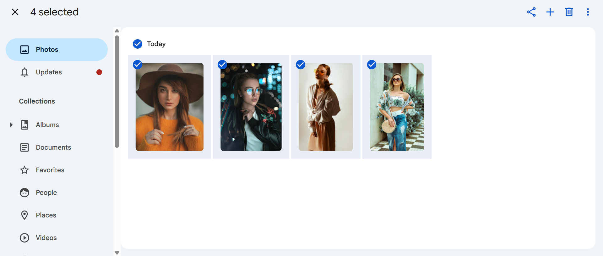 Sélectionner des photos