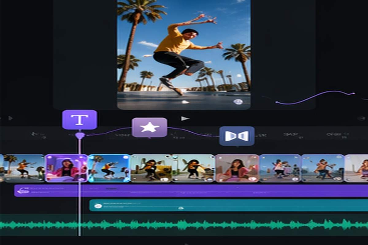 AI Video Editing For Social Media editing workflow topic-relevant visual