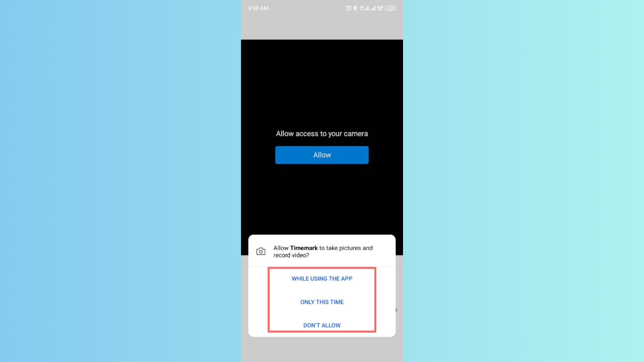 Install and open the app
