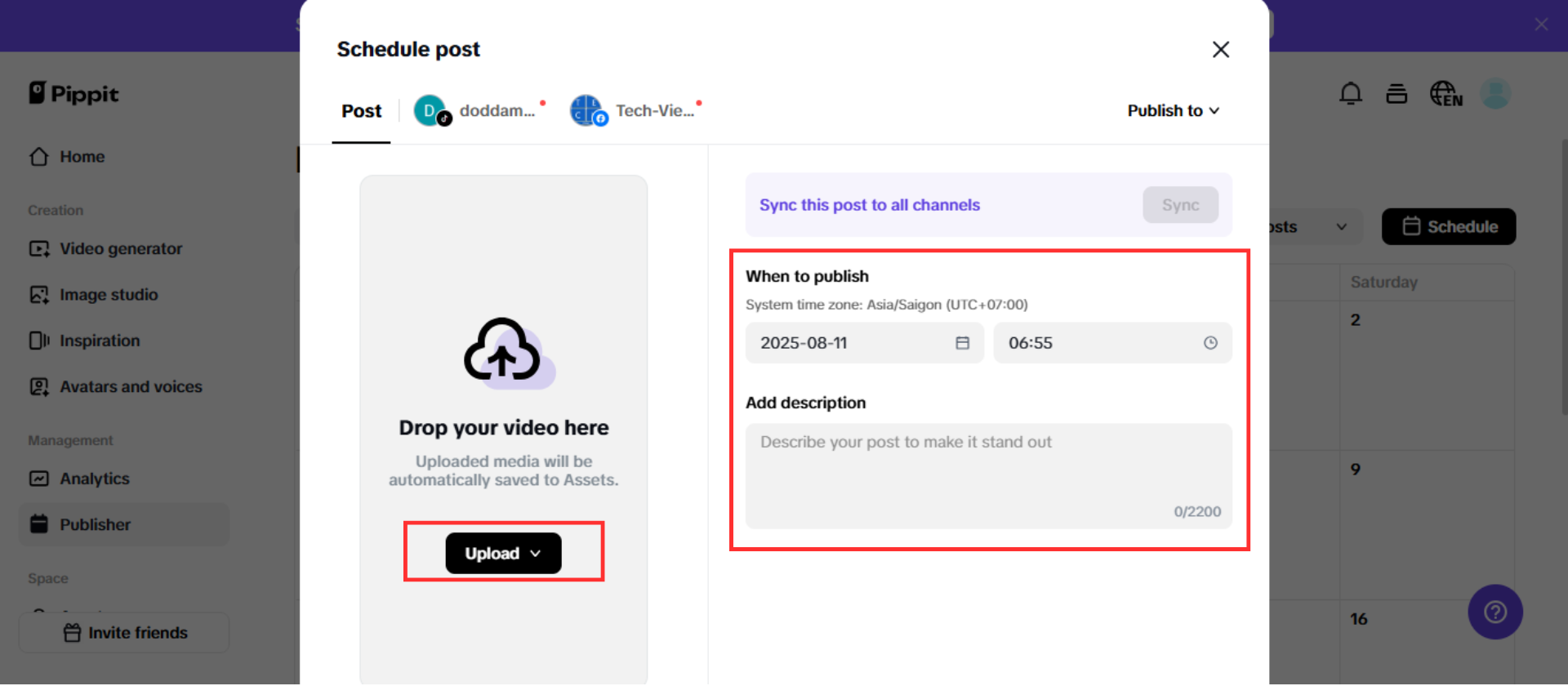 I-iskedyul ang iyong nilalaman