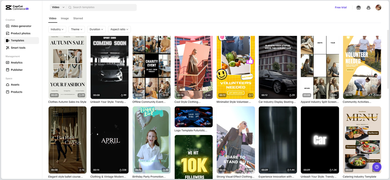 Pippit interface
